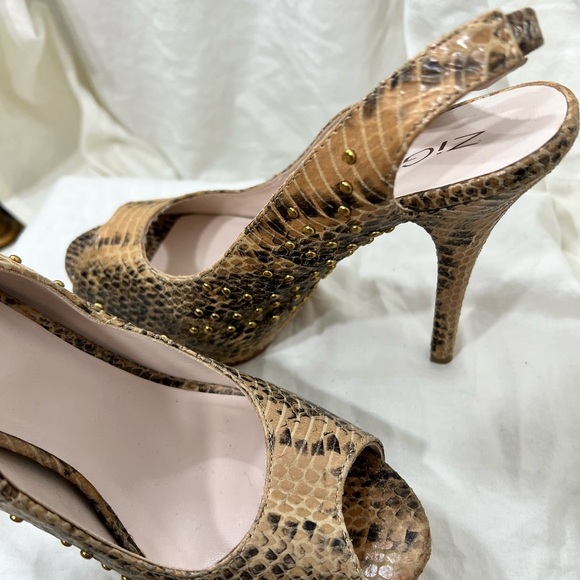 Zi Giny Animal Print Platform Amazingly Stunning And Sexy. WOW Beautiful! Size 9 - Picture 14 of 16